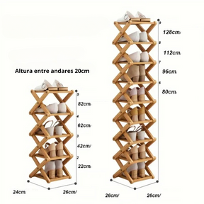 Organizador de sapatos em Bambu - Wood