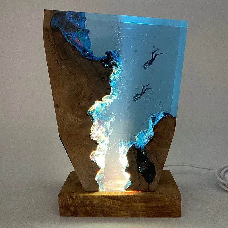 Luminária de mesa em resina - Ocean Deep - OCP