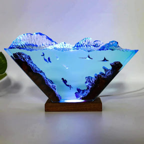 Luminária de mesa em resina - Aquamarine - OCP